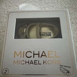 Michael Kors Gold Baby Shoe